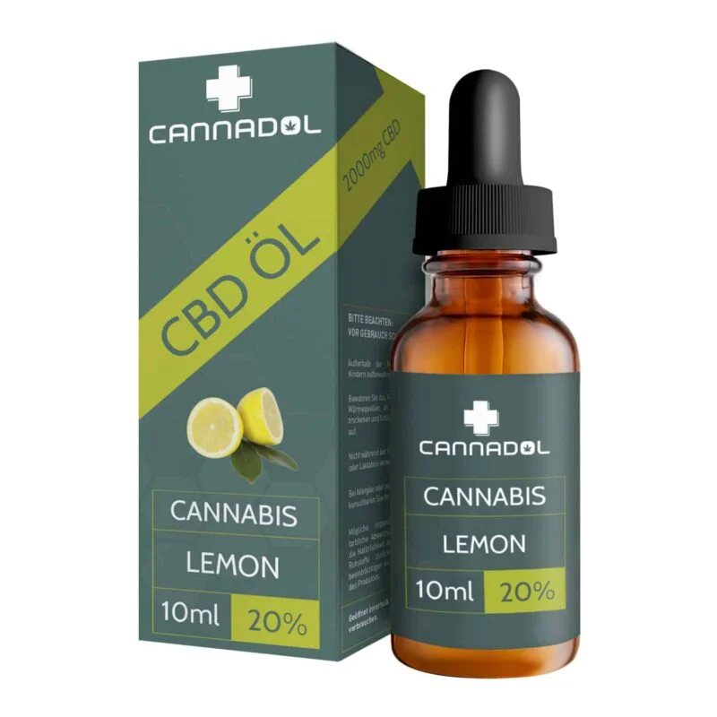 Cannadol Lemon CBD Öl 20 % – 10 ml mit Zitronenaroma