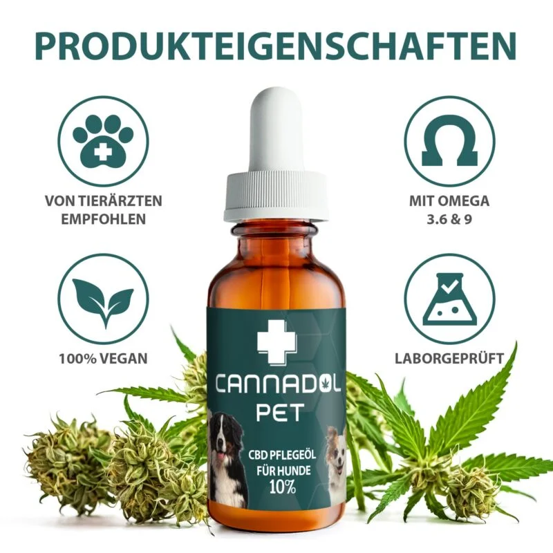 Cannadol Pet CBD Öl für Hunde 10 % – Ansicht 6
