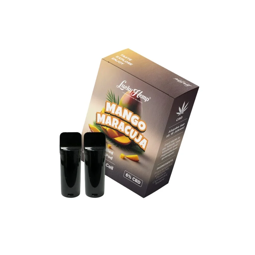 Lucky Hemp CBD Pods Mango Maracuja – 2 × 2 ml