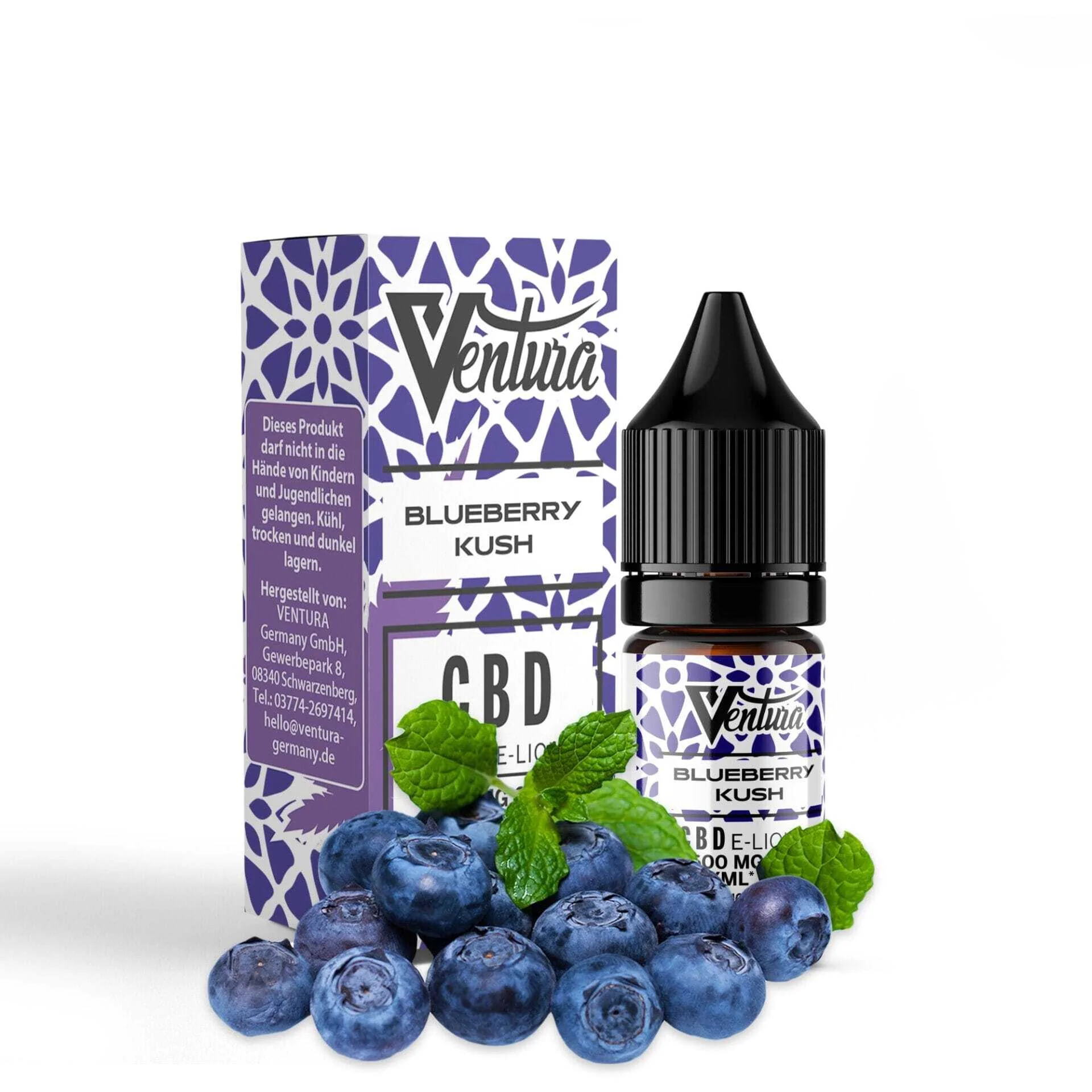 Ventura CBD Liquid Blueberry Kush 600 mg – 10 ml