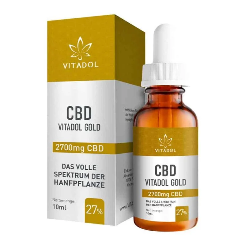 Vitadol Gold CBD Öl 27 % – 10 ml, mild