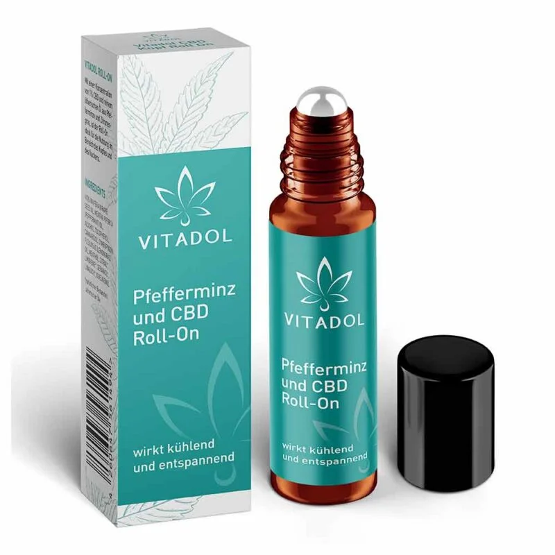 Vitadol Roll-On mit Pfefferminze & 1 % CBD – Ansicht 3