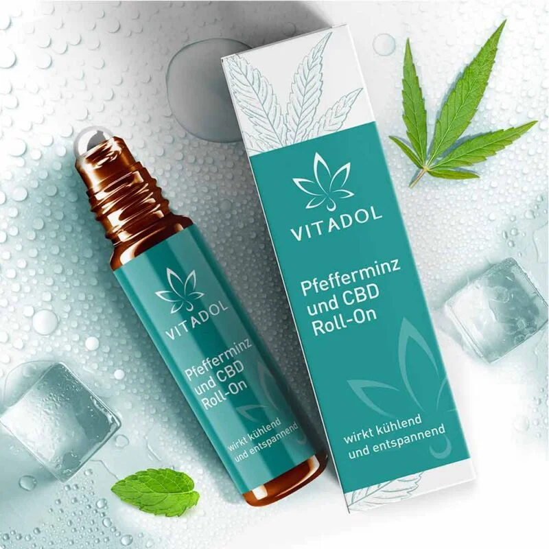 Vitadol Roll-On mit Pfefferminze & 1 % CBD – Ansicht 5