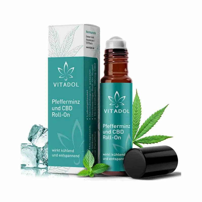 Vitadol Roll-On mit Pfefferminze & 1 % CBD – Ansicht 6