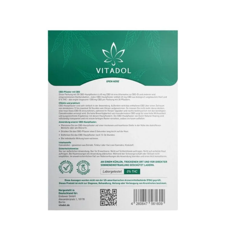 Vitadol CBD Pflaster 360 mg – 12 Stück – Ansicht 2