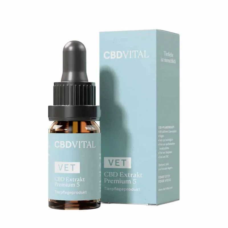CBD Vital VET CBD 5 Extrakt Premium – für kleine Tiere