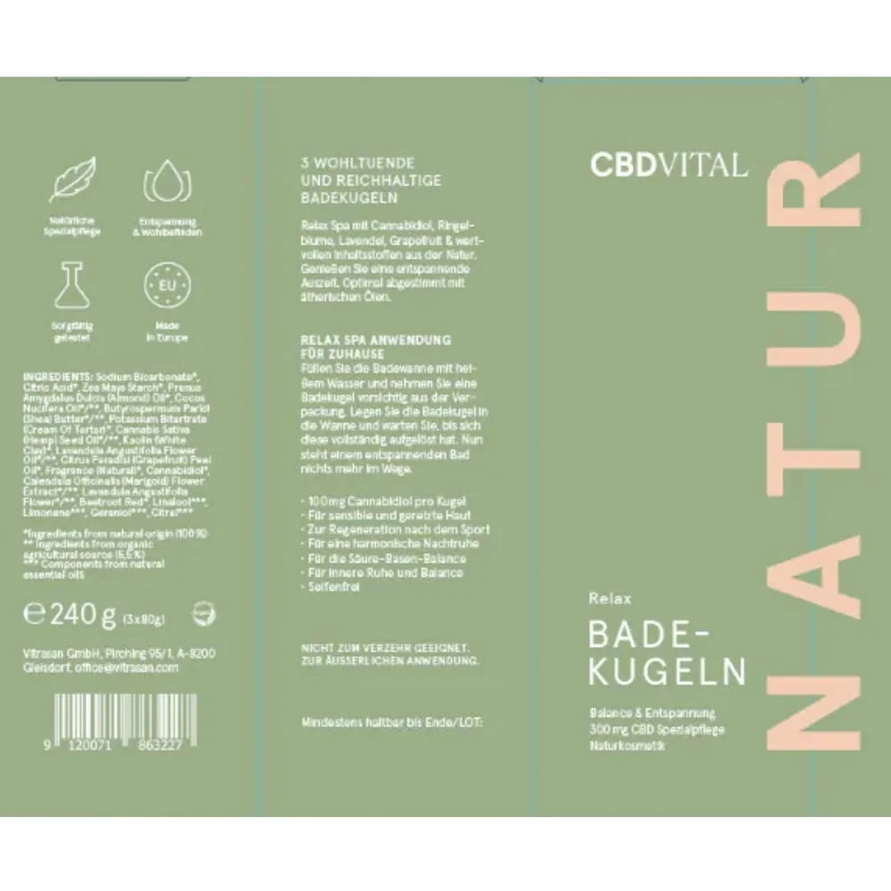 CBD Vital Badekugeln Relax Spa – 3er-Set – Ansicht 3