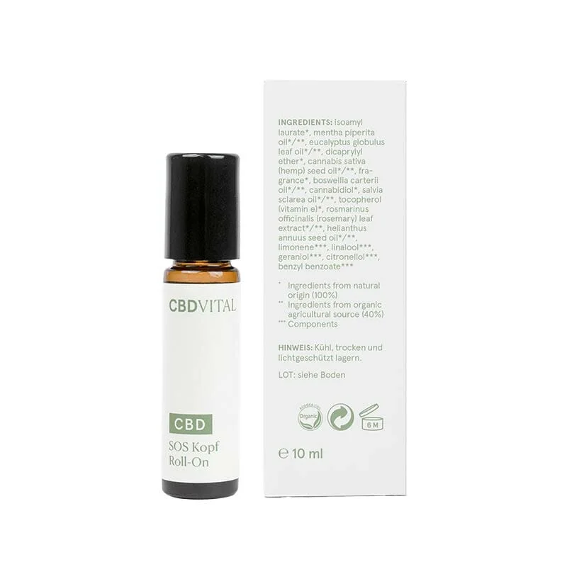 CBD Vital SOS Roll-On mit Pfefferminze & Eukalyptus – 10 ml – Ansicht 2