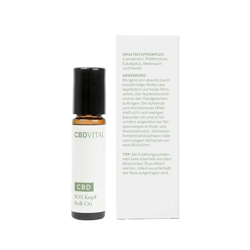 CBD Vital SOS Roll-On mit Pfefferminze & Eukalyptus – 10 ml – Ansicht 4