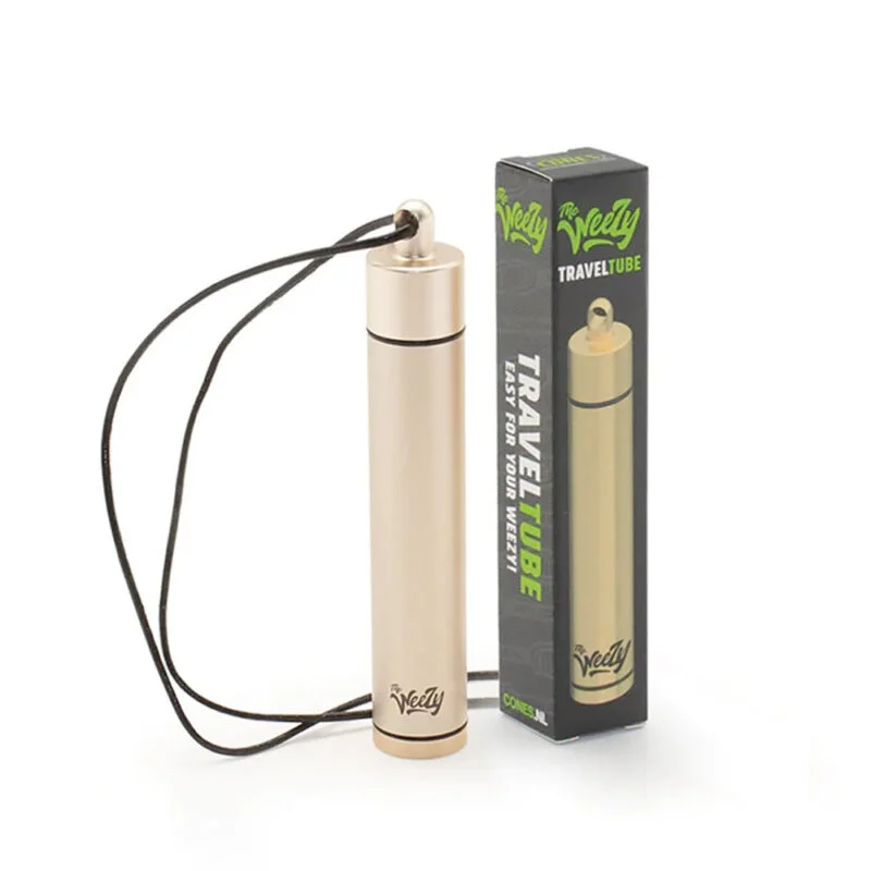 Weezy Travel Tube aus Aluminium – Gold
