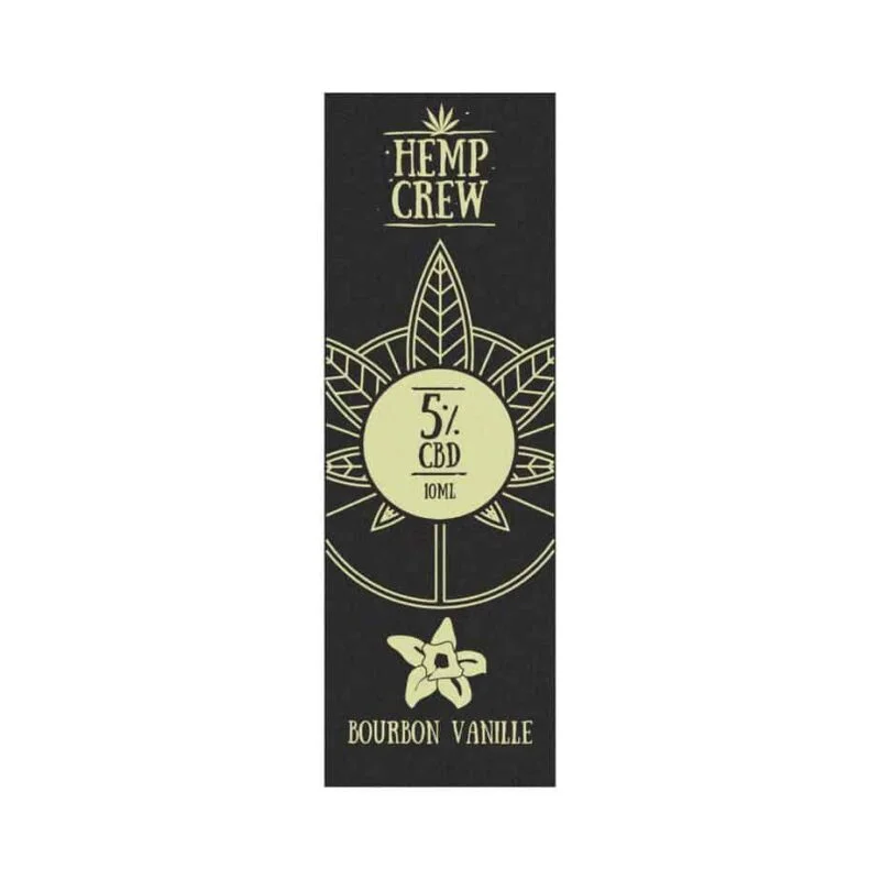 Hemp Crew Bourbon Vanille CBD Öl 5 % – Vollspektrum