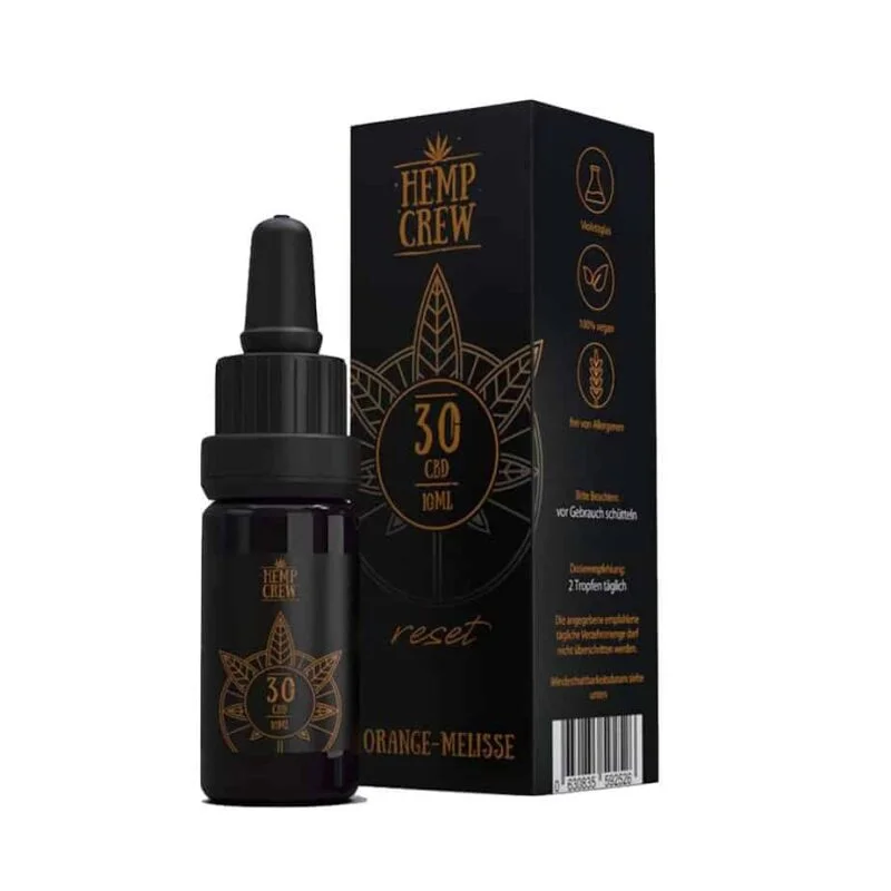 Hemp Crew RESET CBD Öl 30 % – Orange & Melisse