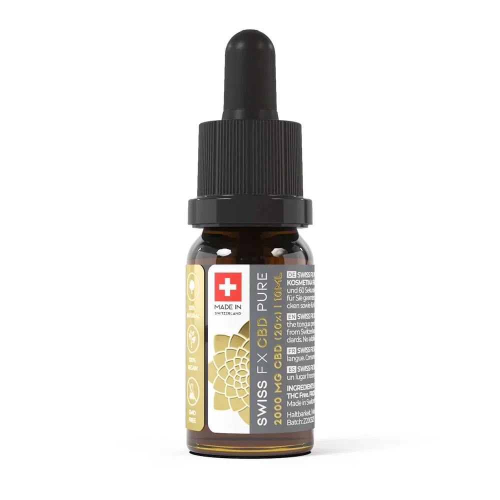 Swiss FX PURE CBD Öl 20 % – THC-frei, Isolat