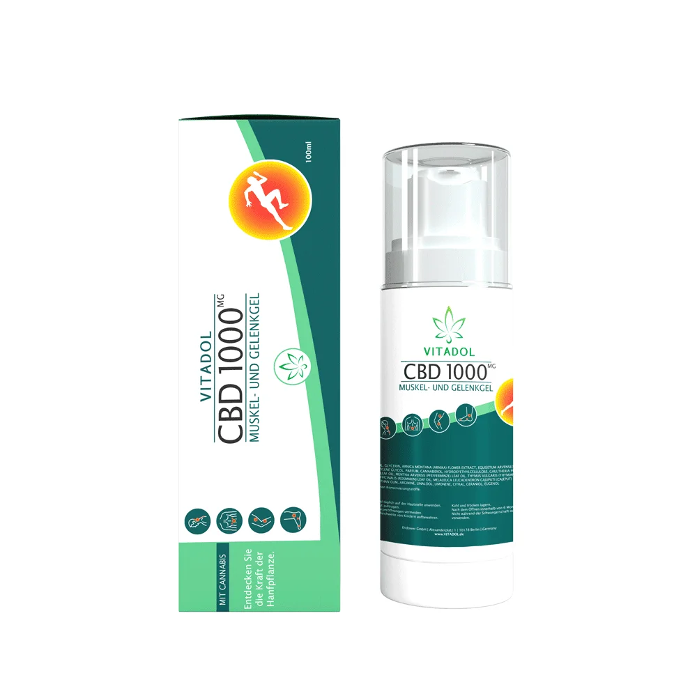 Vitadol CBD Gel 1.000 mg mit Menthol – 100 ml