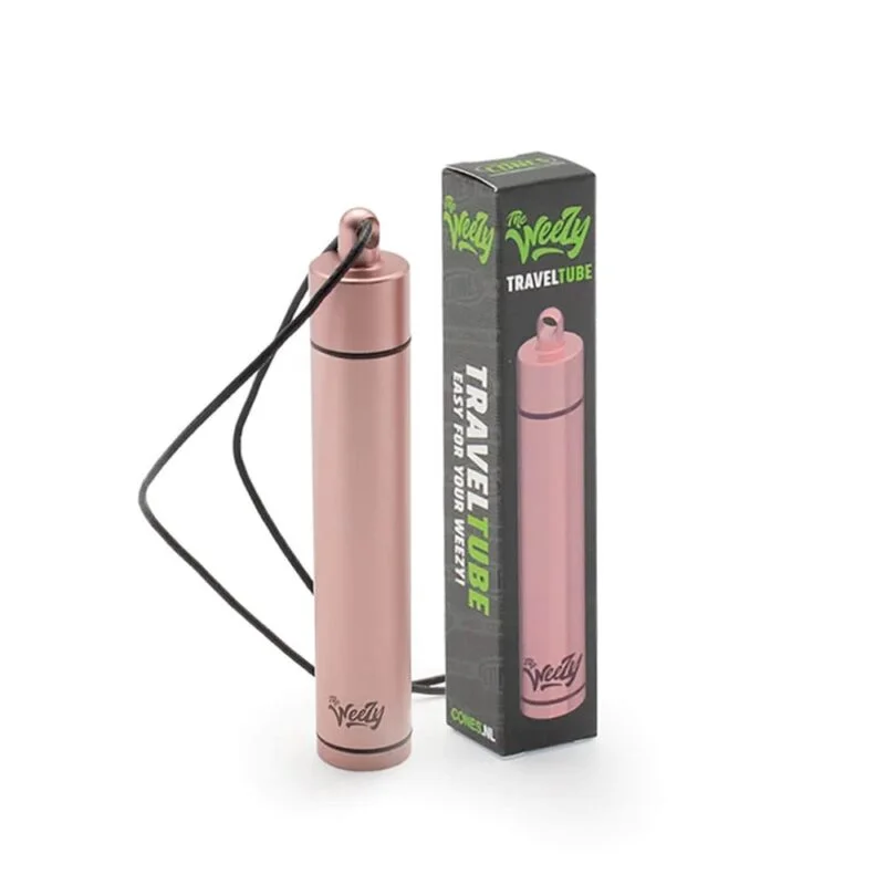 Weezy Travel Tube aus Aluminium – Roségold