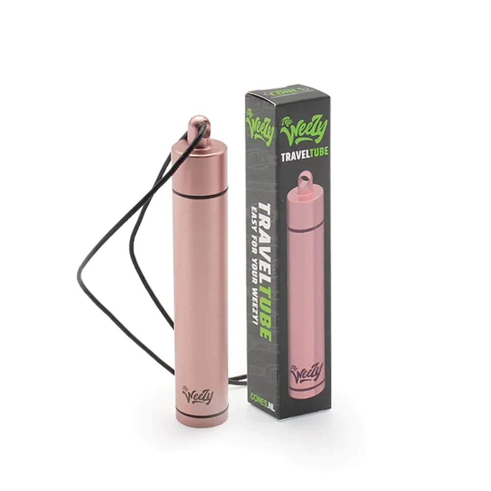 Weezy Travel Tube aus Aluminium – Roségold