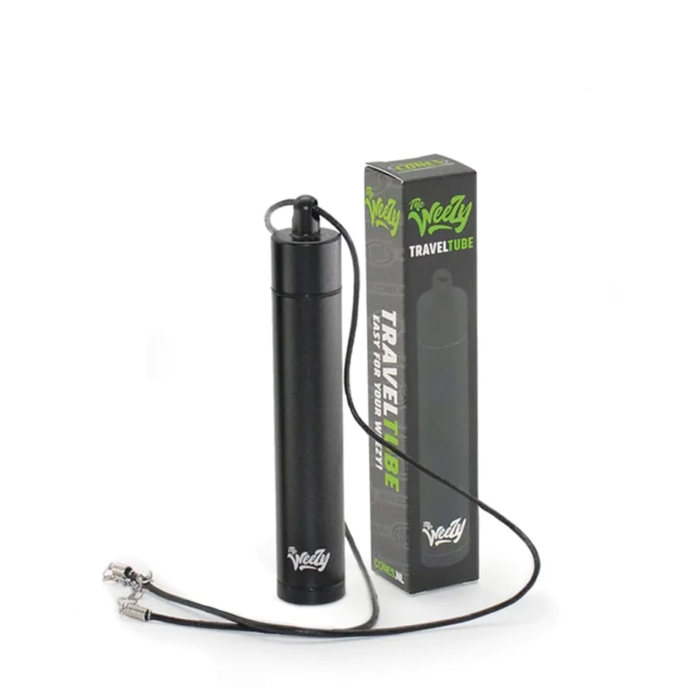 Weezy Travel Tube aus Aluminium – Schwarz