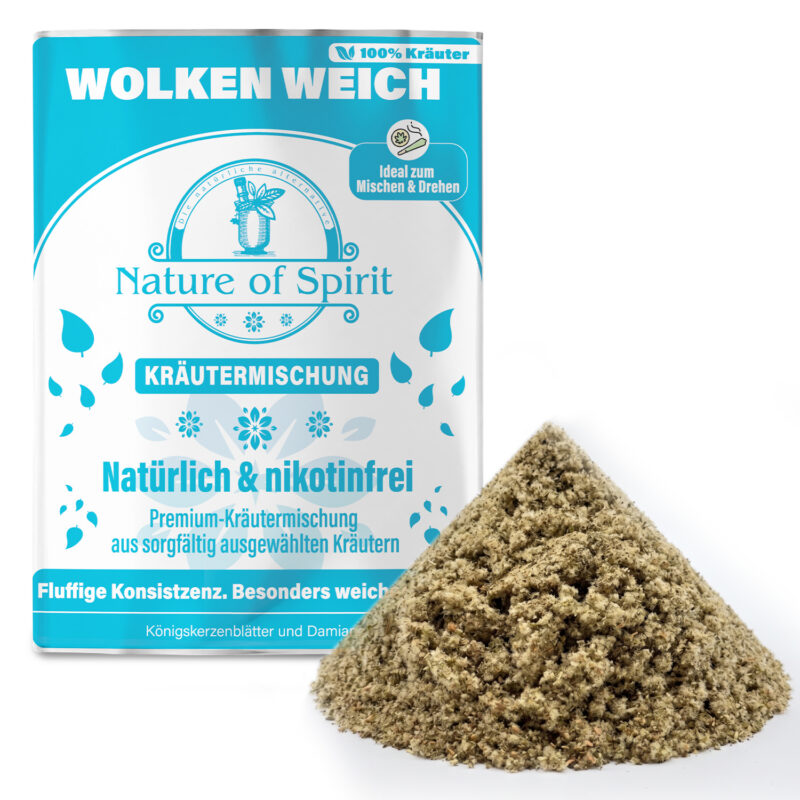 Nature of Spirit® - WOLKEN WEICH – Milder Kräuter-Tabakersatz für Joints | 30 g