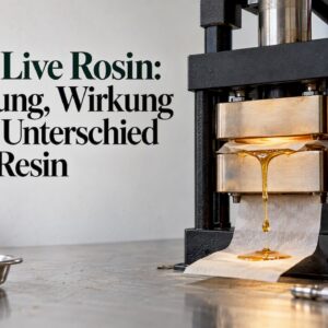 Die Rosin-Presse gewinnt Harz aus Pflanzenmaterial.
