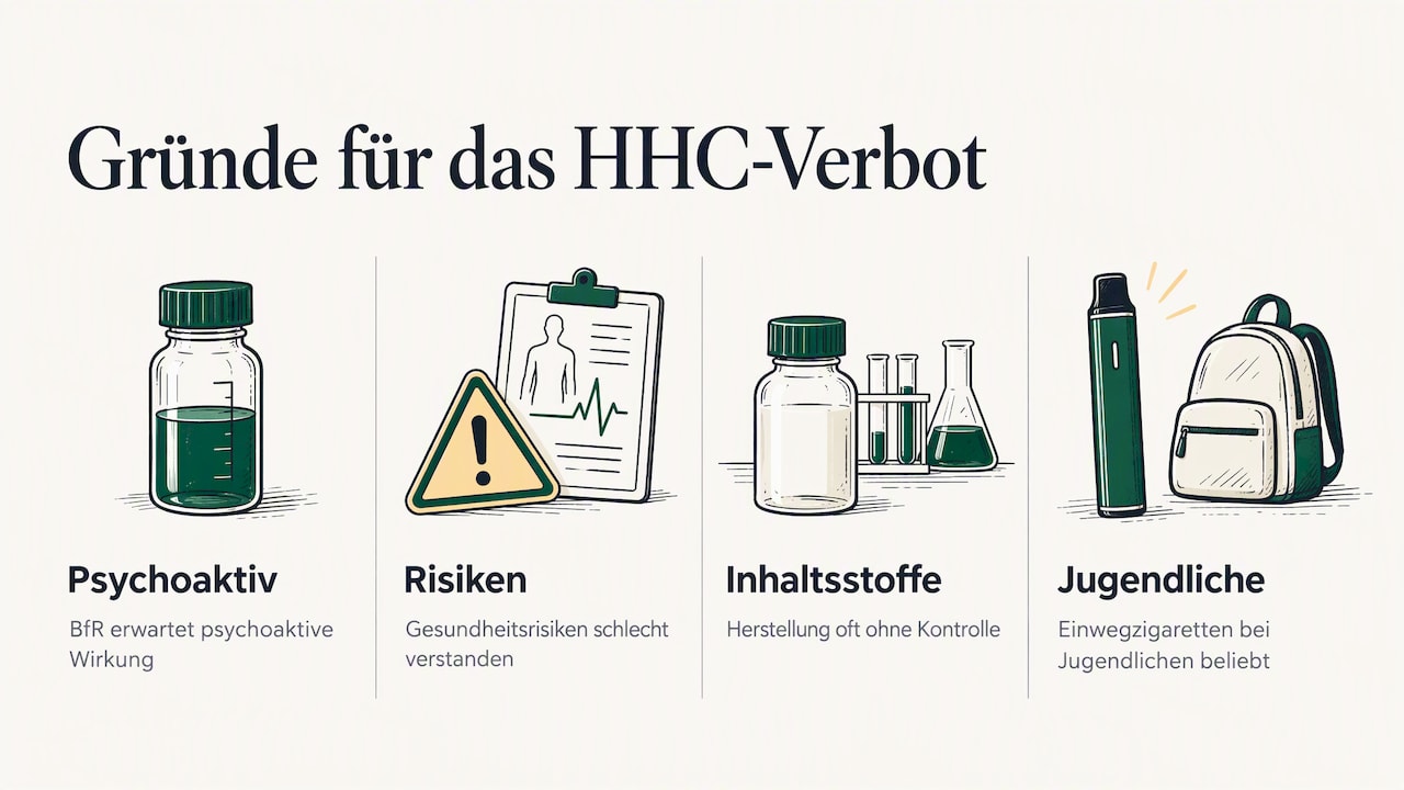 Warum HHC verboten wurde — overview diagram