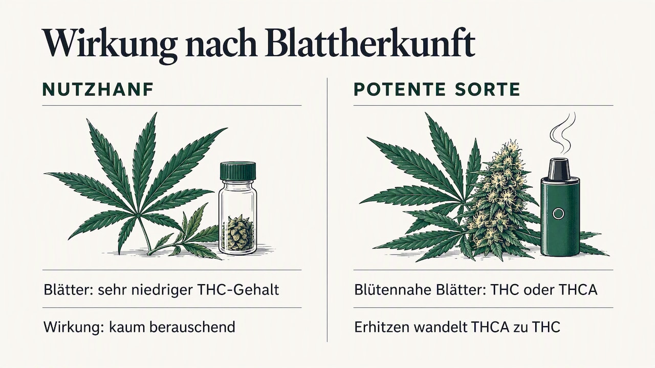 Machen Hanfblätter high? — overview diagram