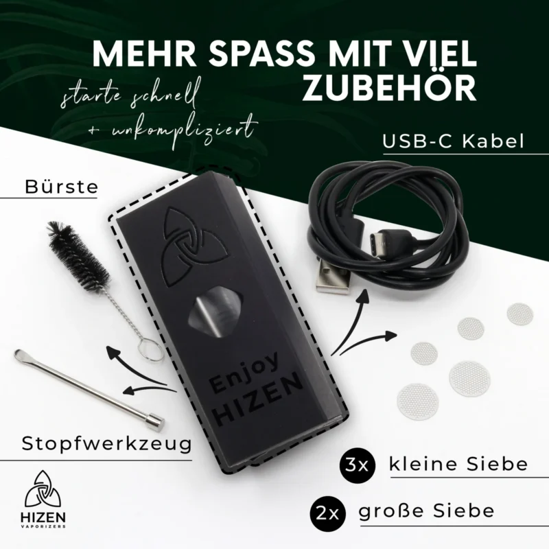 Hizen Stilus Pro Max Vaporizer für Kräuter – Ansicht 2