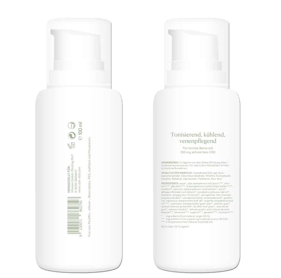 CBD Vital Beingel FORTE 250 mg CBD – 100 ml, kühlend – Ansicht 3