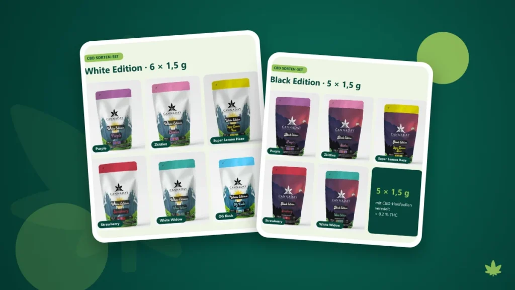 CBD-Blüten der White und Black Edition – Einkauf im CBD-Großhandel