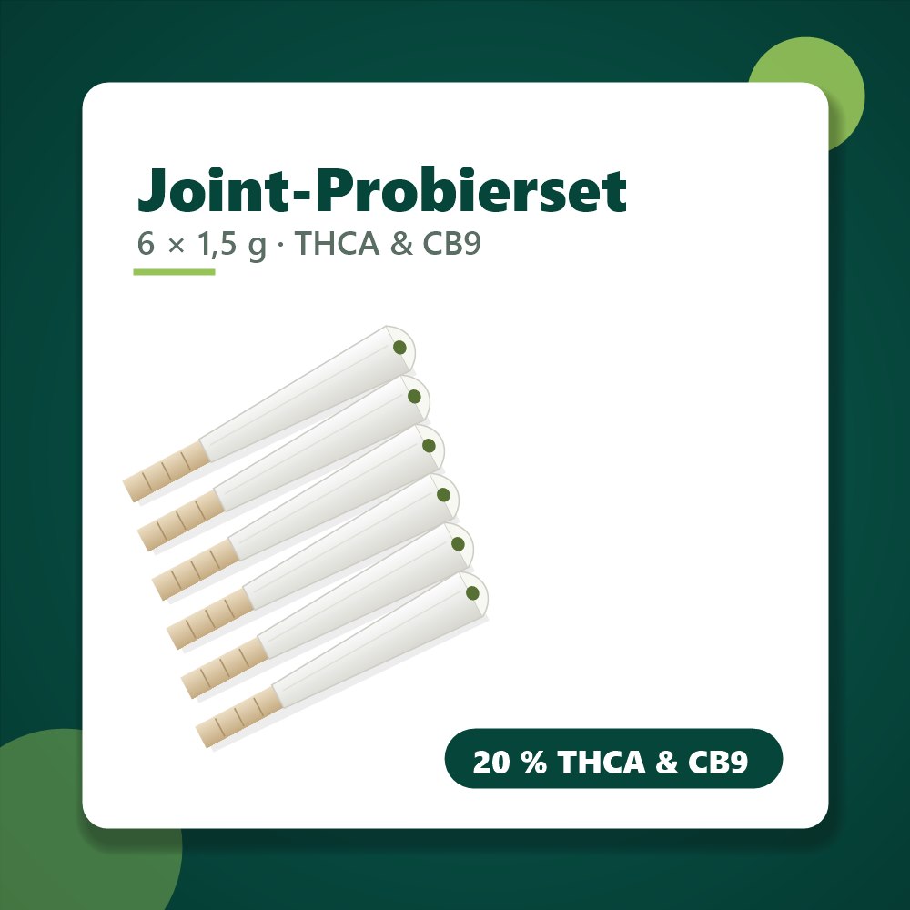 Joint-Probierset THCA und CB9, 6 Pre-Rolls je 1,5 g