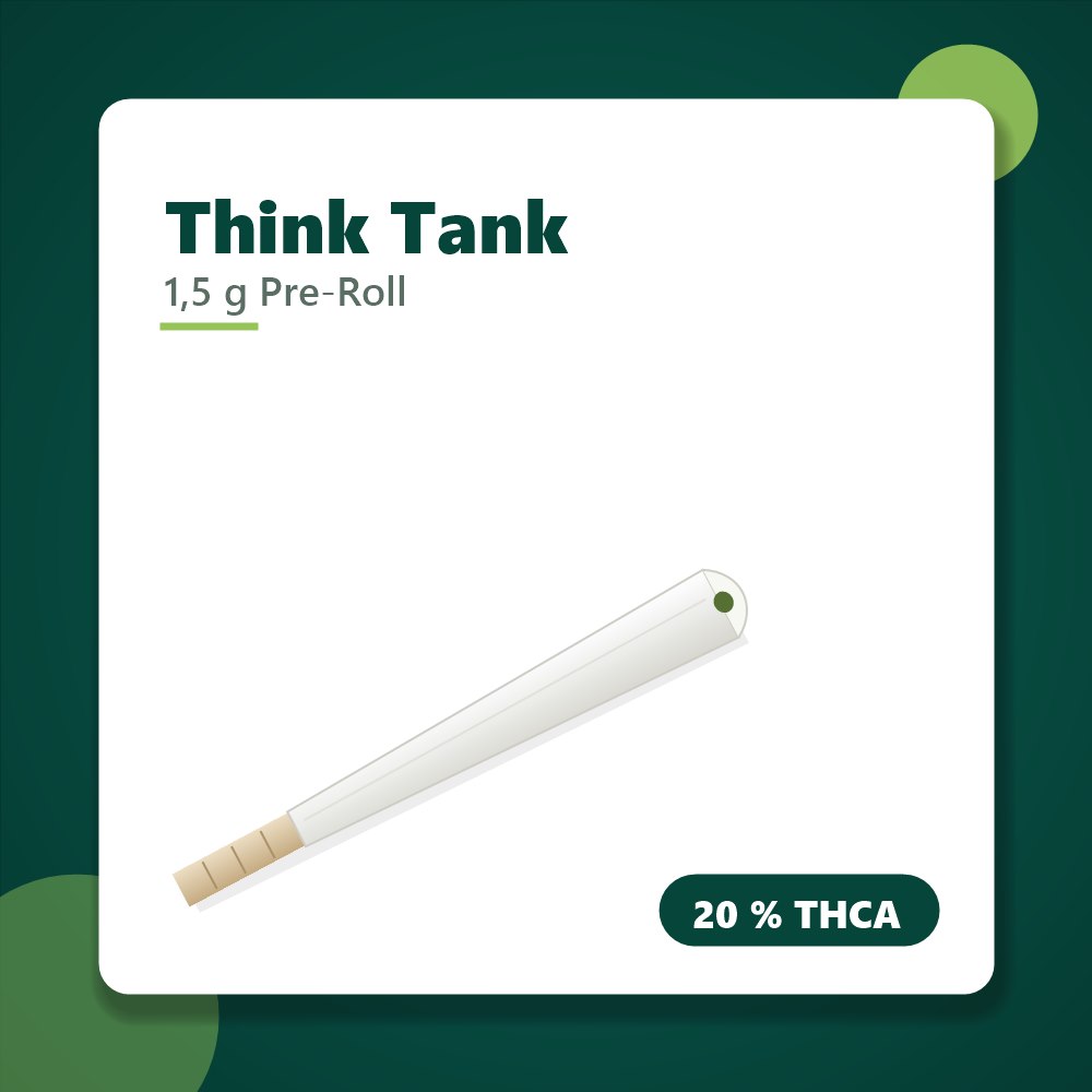 Think Tank THCA Joint, 1,5 g Pre-Roll