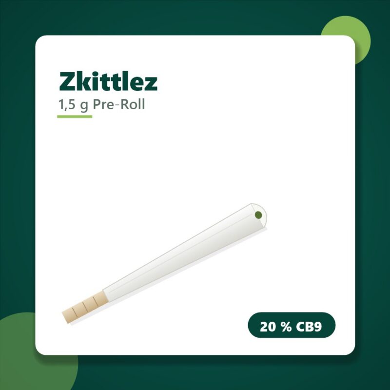 Zkittlez CB9 Joint, 1,5 g Pre-Roll