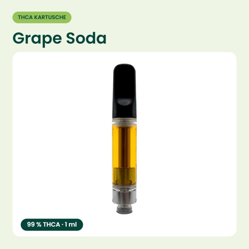 THCA Kartusche Grape Soda – 1 ml, 99 % THCA