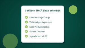 Checkliste: seriösen THCA Shop erkennen – Laborbericht, Impressum, Produktangaben